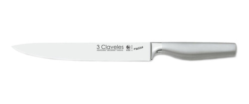 Cuchillo Tres Claveles 1622 Inox.forj.platina Trinchar 20 Cm