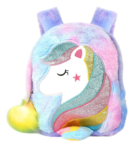 Mochila De Unicornio Peluche Suave Infantil Teletiendauy