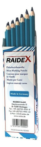 Lápis Raidex Para Marcar Carne Azul - 1 Unidade