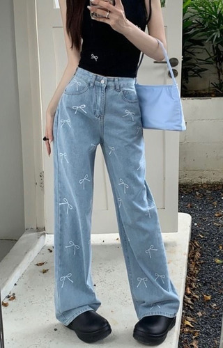 Mom Jeans Estampado Importación Premium Grueso Dama