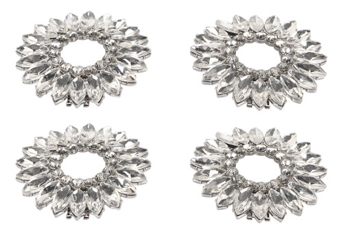 Hebilla De Zapatos Con Diamantes De Imitación De Cristal Par