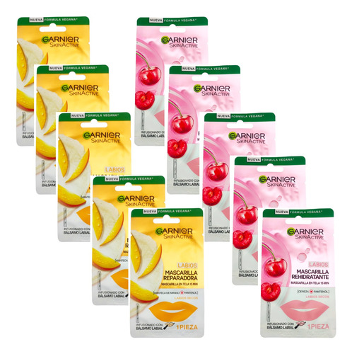 Garnier Skinactive Mascarilla Rehidratante Labios 10pz