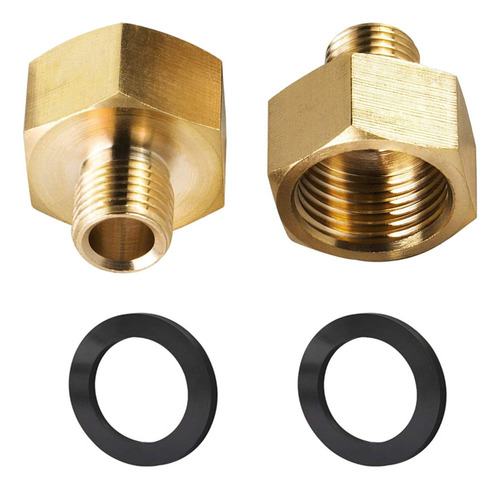 Fc Adaptador De Gas De Latón De 2 Piezas 1/2 Pulgada Hembra