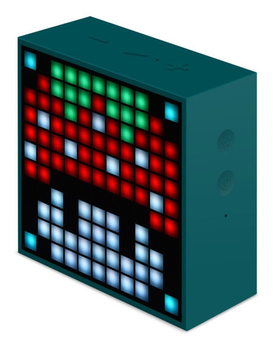 Parlante Portatil Divoom Bluetooth Mini Timebox Led  Color Verde Oscuro