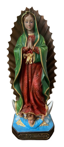 Imagem De Nossa Senhora De Guadalupe Original 22cm Resina