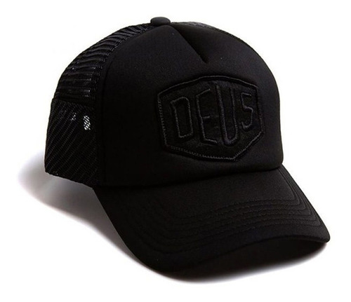 Gorro Cap Deus Fleece Shield Trucker Black - La Isla