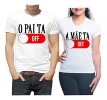 Comprar Kit 2 Camisetas Casal Pai Off Mãe Off Carnaval Fantasia Top