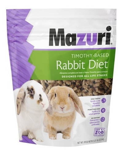 Mazuri Timothy Rabbit Diet 2,5 Kg