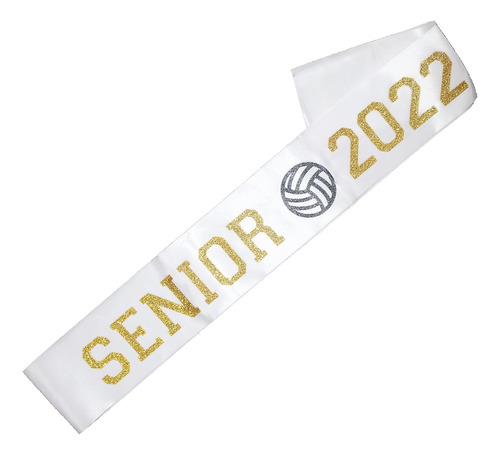 Senior 2022 Sash White - Banda De Satén Para Voleibol Senior