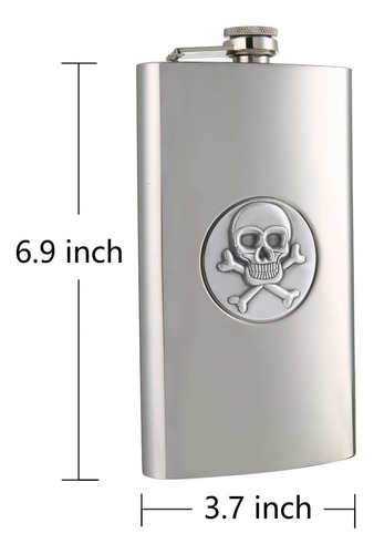 Frasco Para Licor Tox Taneaxon, Acero Inoxidable, 350 Ml Ac