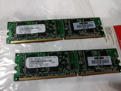 Memoria Ddr 128 Mb 333. Hp X 2 Unidades