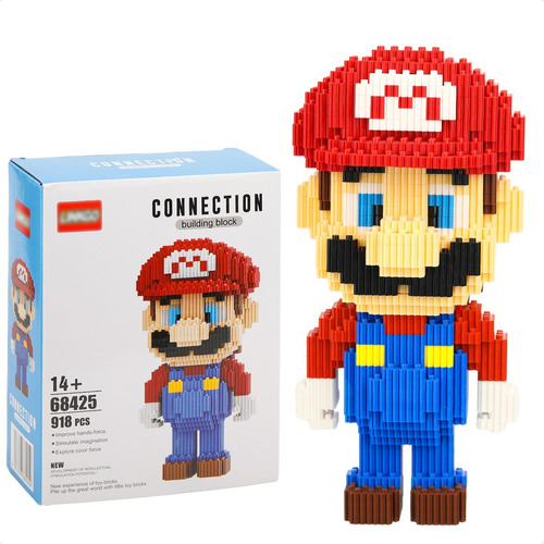 Rompecabezas 3d Super Mario Bros Mini Bloques Armables Block