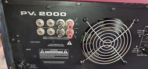 Poder Peavey Pv 2000 Negro 2 Kw (Usado)
