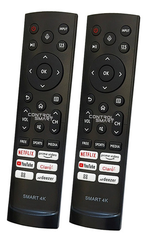 Control Remoto Compatible Para Smart Tv Hisense 4k