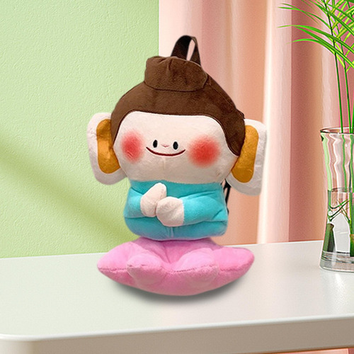 Lindo Bolso De Hombro De La Mochila De Buda De De La Felpa