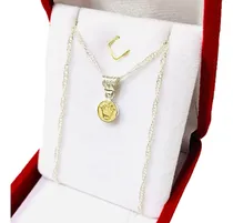 Comprar Cadena Con Dije Corona Rolex 60cm Plata Y Oro Ideal Regalo
