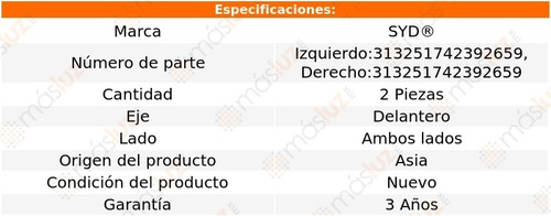 Kit Bases Para Amortiguador Delanteras Fiat Mobi 17/20 Syd