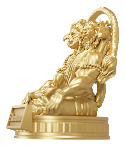 Estátua Hanuman - Pachamukhi Cor Cor Ouro