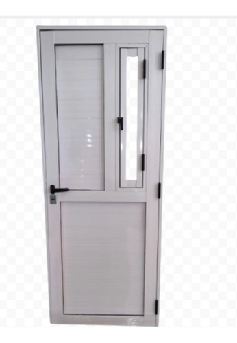 Puerta Aluminio Con Postigo 90x200 Blanco