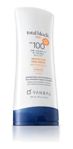 Total Block Kids Spf 100 - 140g Yanbal