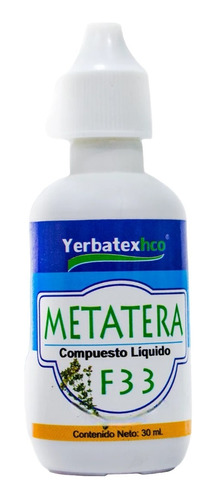 Extracto De Hierbas Metatera F33 En Gotas 30ml