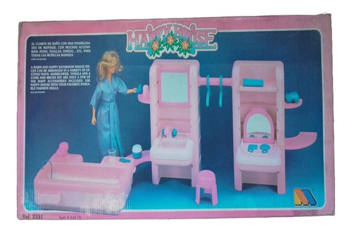 Muebles Casa Muñecas Metrotoys Happy Hause Cuarto De Baño