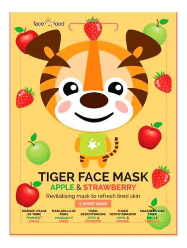 Face Food Sheet Mask Tigger Apple & Strawberry
