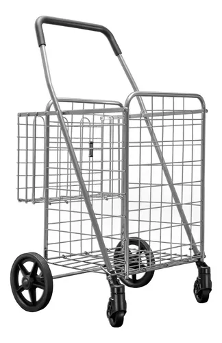 comprar Carrito De Compras Plegable Mod Doble Cesta Y Ruedas Gi...