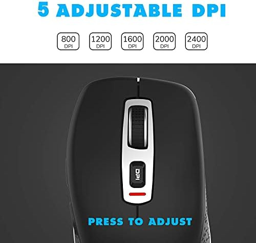 Mouse Inalámbrico 24g Ratón Inalámbrico Sin Ruido 5 Dpi De