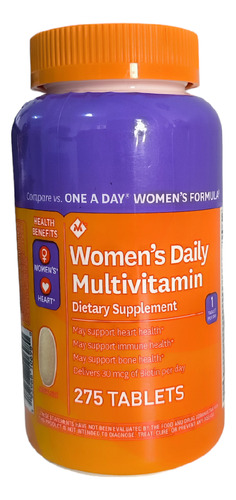 Multivitaminico Para Mujer 275 Tabletas Importado