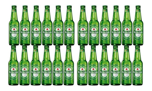 Imagen 2 de 9 de Cerveza Heineken Rubia Porron 330ml Pack X24 La Barra Oferta
