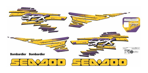 Kit Faixa Adesivos Decorativos Jet Ski Sea Doo Spx 1998 Sd38
