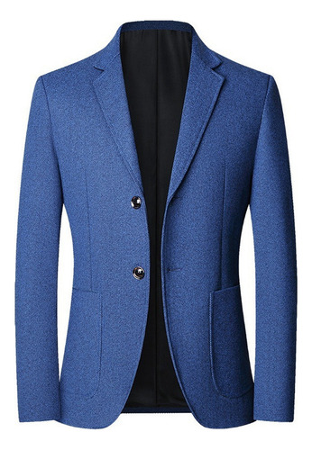 Saco Blazer Hombre Moda Formal Confort Slim Fit Dos Botón