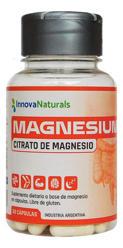 Innovanaturals Magnesium Citrato De Magnesio Salud Digestiva