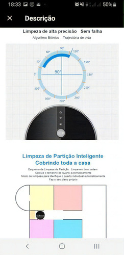 Robô Aspirador Liectroux C30b Passa Pano Pronta Top Cor Preto Voltagem