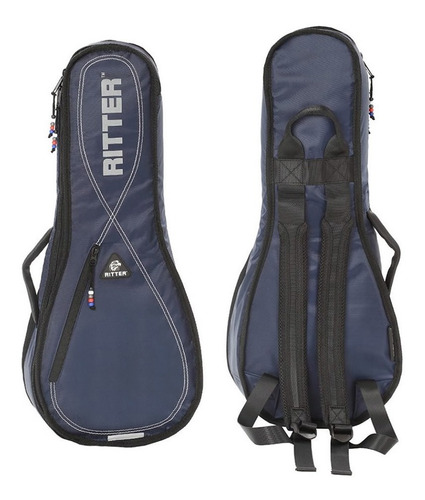 Funda De Ukulele Ritter Rgp2-u/brd Soprano Acolchada Bolsillo Externo Para Accesorios / Polyester Impermeable