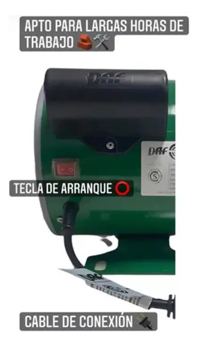 Motor Hormigonera Daf 1 Hp Monofasico. 180 Lts.
