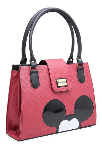 Bolsa Feminina De Couro Sintético Orelha Mickey Oferta