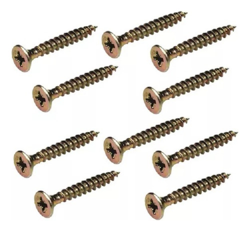 Tornillo Fix 3.5 X 25 Mm Caja De 1000 Unidades Madera Dorado