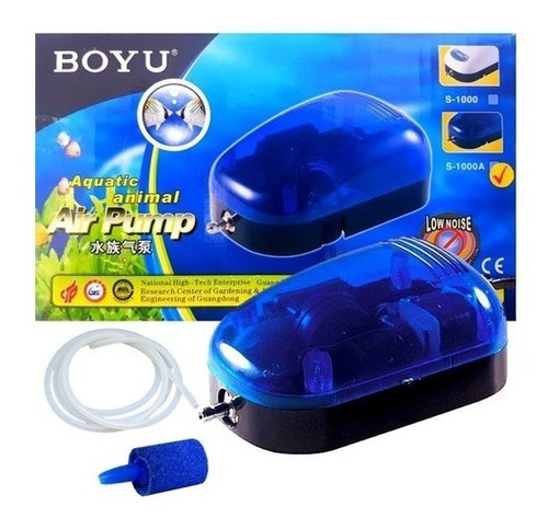 Compressor Oxigenador Boyu S-1000a Aquários Criação Peixes 