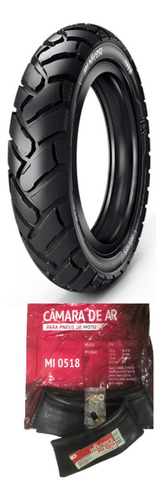 Pneu Traseiro E Câmara 90/90-18 Bunker Titan Cg Fan Ybr 125