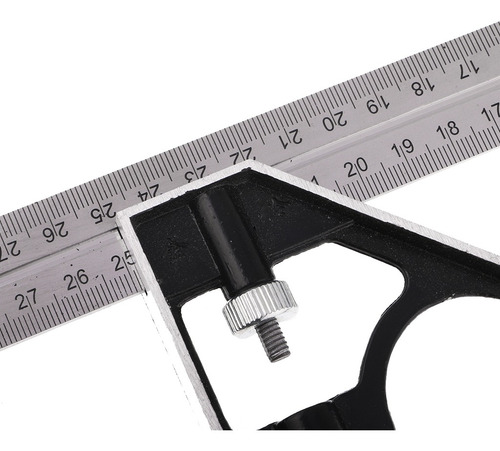 1x Escuadra Combinada Regla De Ángulo De 300mm Ajustable
