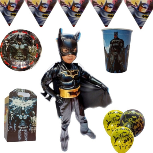 Disfraz De Batman Paq Fiesta Articulos Tematica