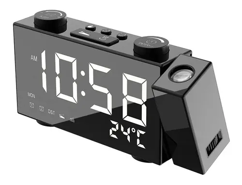 Multifunction Projection Clock 6 Inch Digital Fm | MercadoLibre