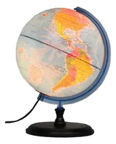 Comprar Globo Terraqueo 25cm Ø Base Madera Politico Luz 259lw Color de la base Marrón Color del globo Azul