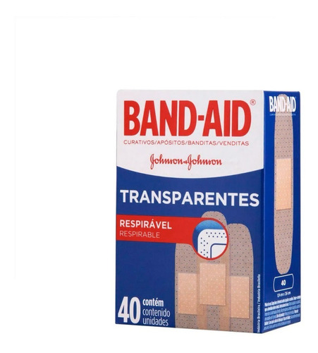 Band-aid Curitas Apositos Transparentes/respirables X40 Un.