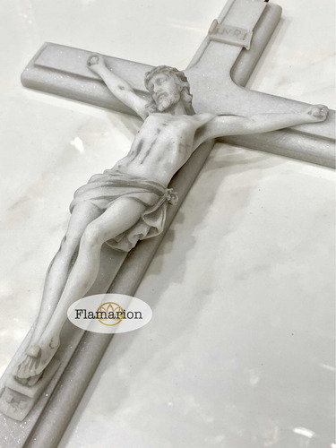 Crucifixo De Parede Todo Em Mármore 30cm. Lindo !