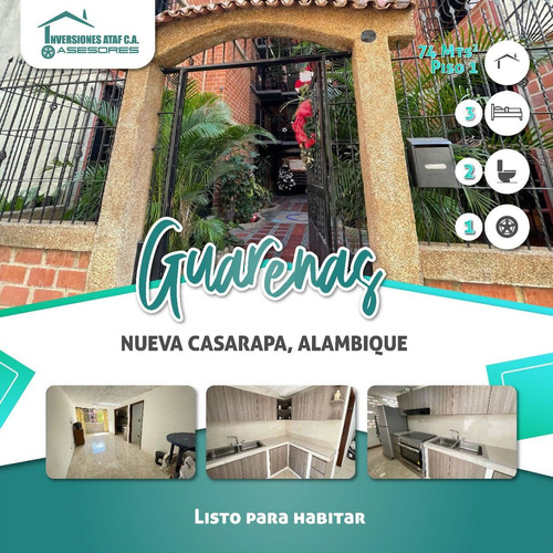 Imagen 1 de 14 de Apartamento En Venta Nueva Casarapa Guarenas 