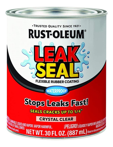 Sellador Leak Seal Rust-oleum Revestimiento De Goma 30 Fl Oz