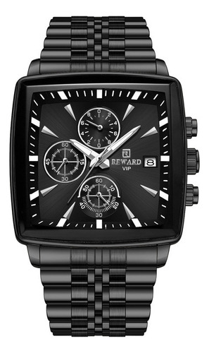 Reloj De Cuarzo Reward Cuadrado Con Cronógrafo